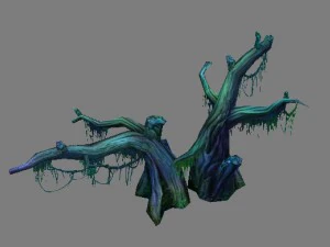 modello di gioco arena - erba fiori alberi 02 01 Modello 3D