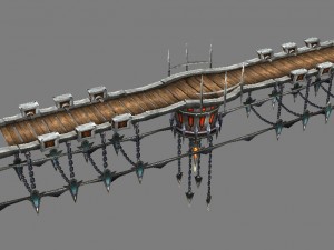 game model arena - inferno cable longbridge area 2 3D 模型