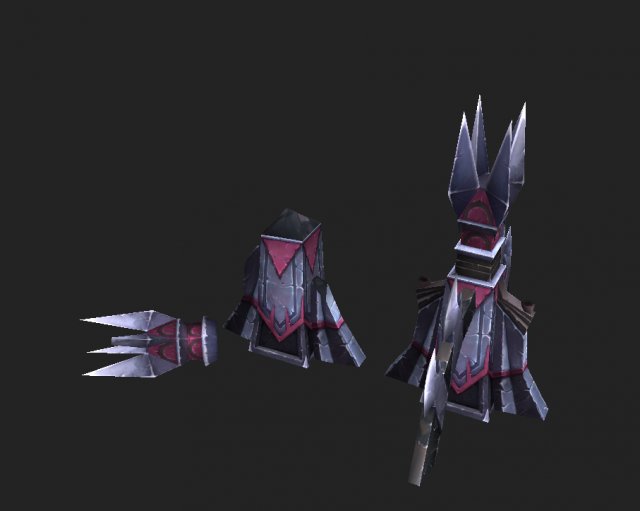 game model arena - inferno cell wall 01 Modello 3D .c4d .max .obj .3ds .fbx .stl .blend