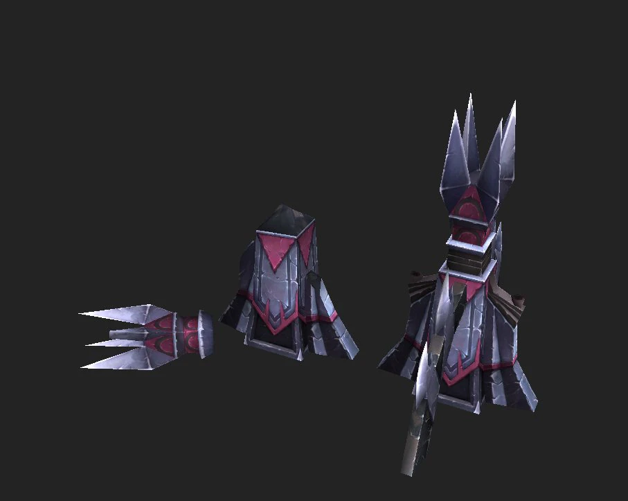 game model arena - inferno cell wall 01 3D Model .c4d .max .obj .3ds .fbx .stl .blend 