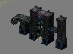 game model arena - inferno mine entrance area 01 3D Model