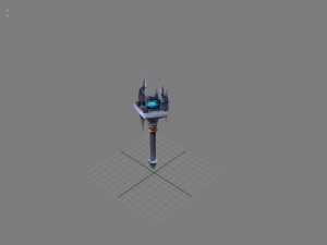 game model arena - inferno torch 01 3D Model