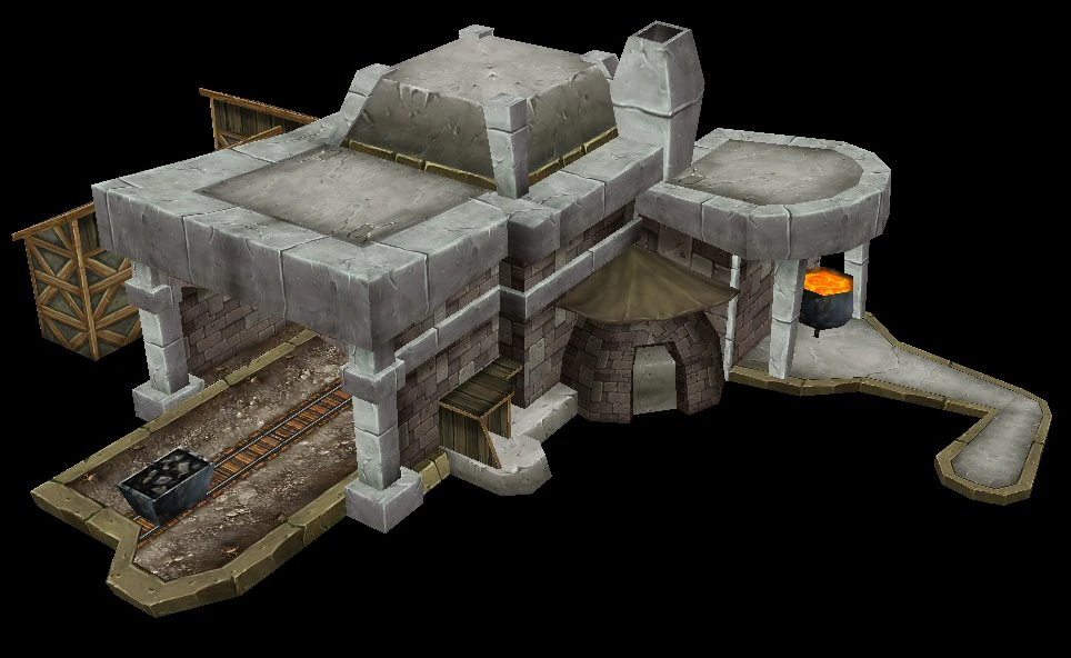 game model arena - iron ore field 02 01 3D Model .c4d .max .obj .3ds .fbx .stl .blend 