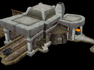 game model arena - iron ore field 02 01 Modelo 3D