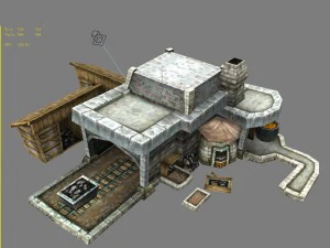 游戏模型竞技场-铁矿石场03 01 3D 模型