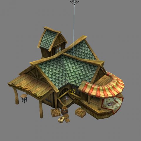 game model arena - jewelry house 01 3D Model .c4d .max .obj .3ds .fbx .stl .blend