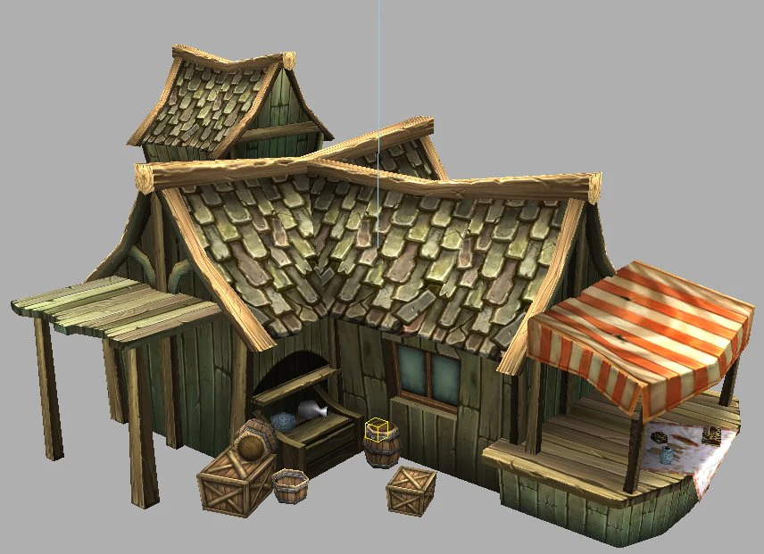 game model arena - jewelry shop 01 3D Model .c4d .max .obj .3ds .fbx .stl .blend