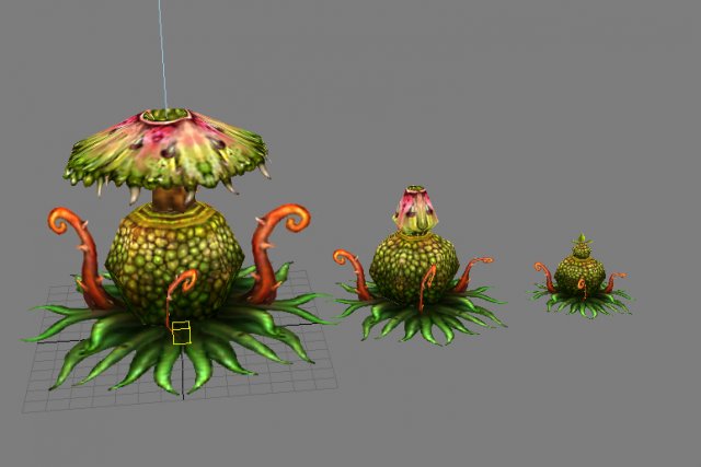 game model arena - poison spore 01 3Dモデル .c4d .max .obj .3ds .fbx .stl .blend 