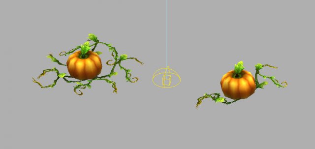 game model arena - pumpkin 01 3D 模型 .c4d .max .obj .3ds .fbx .stl .blend 