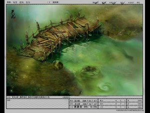 game model arena - rotting wooden bridge 01 3D Model