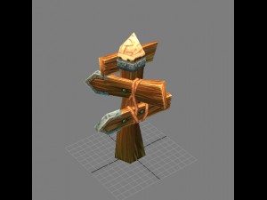 game model arena - signs 01 Model 3D