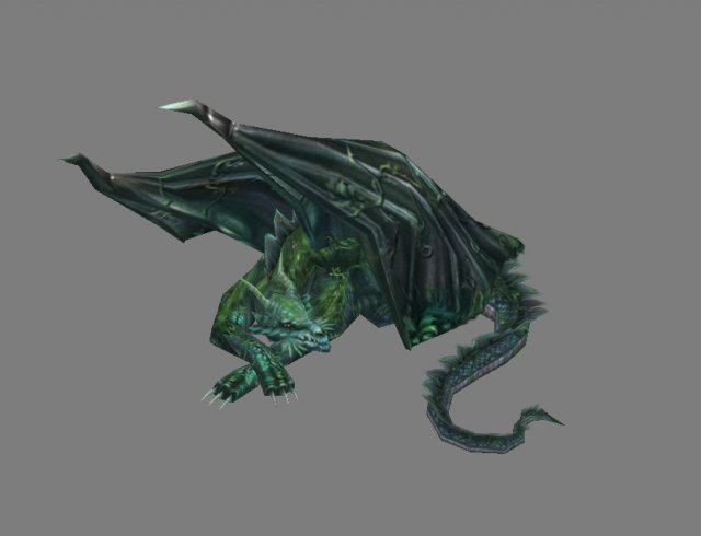 game model arena - sleeping dragon 01 3D Model .c4d .max .obj .3ds .fbx .stl .blend 