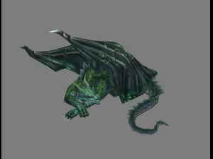 arena model permainan - naga tidur 01 Model 3D