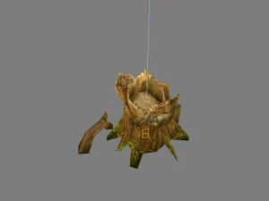 modello di gioco arena - pali appassiti 01 Modello 3D