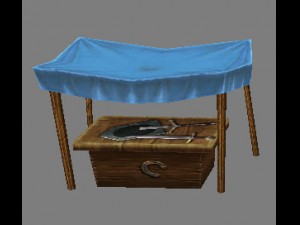game model arena - stall 001 01 3D Model
