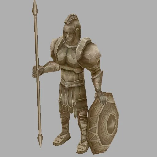 game model arena - statue 01 3D Model .c4d .max .obj .3ds .fbx .stl .blend 