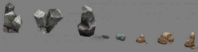 game model arena - stone 01 Modèle 3D .c4d .max .obj .3ds .fbx .stl .blend 