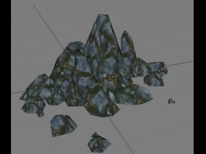 game model arena - stone 01 Modèle 3D