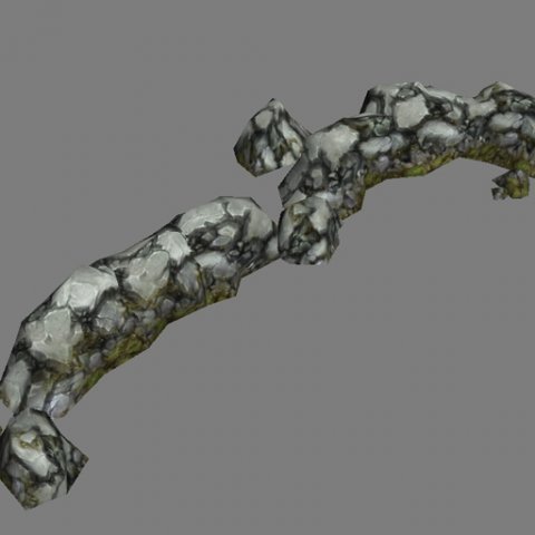 game model arena - stonewall 01 3D Модель .c4d .max .obj .3ds .fbx .stl .blend 