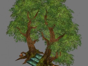 game model arena - tree city portal 01 3Dモデル