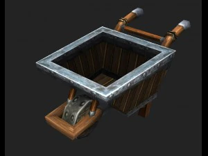 game model arena - trolley dwarf 01 3D Model