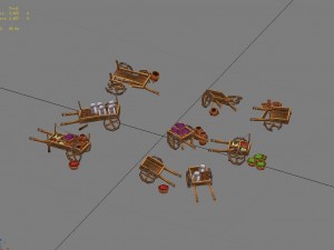 game model arena - trolleys 01 3D Модель