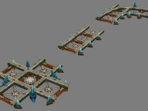 game model arena - tub track inferno 01 3D Model