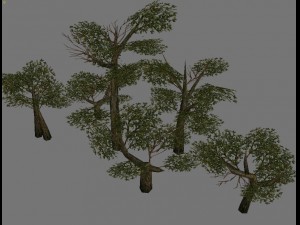 game model arena - variation grass flowers trees 0 3D Model