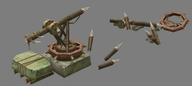 game model arena - wetland area quarrying machine 3D Model .c4d .max .obj .3ds .fbx .stl .blend 