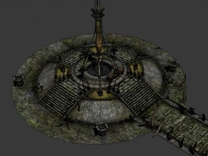 game models - poison valley scene - duwang altar 0 3D 模型