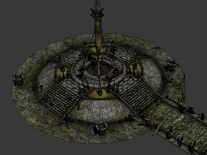 game models - poison valley scene - duwang altar 0 3D Model