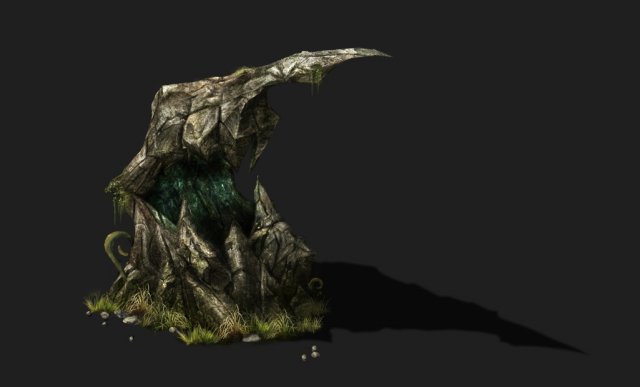game models - poison valley scene - poison stone t 3D 모델 .c4d .max .obj .3ds .fbx .stl .blend 