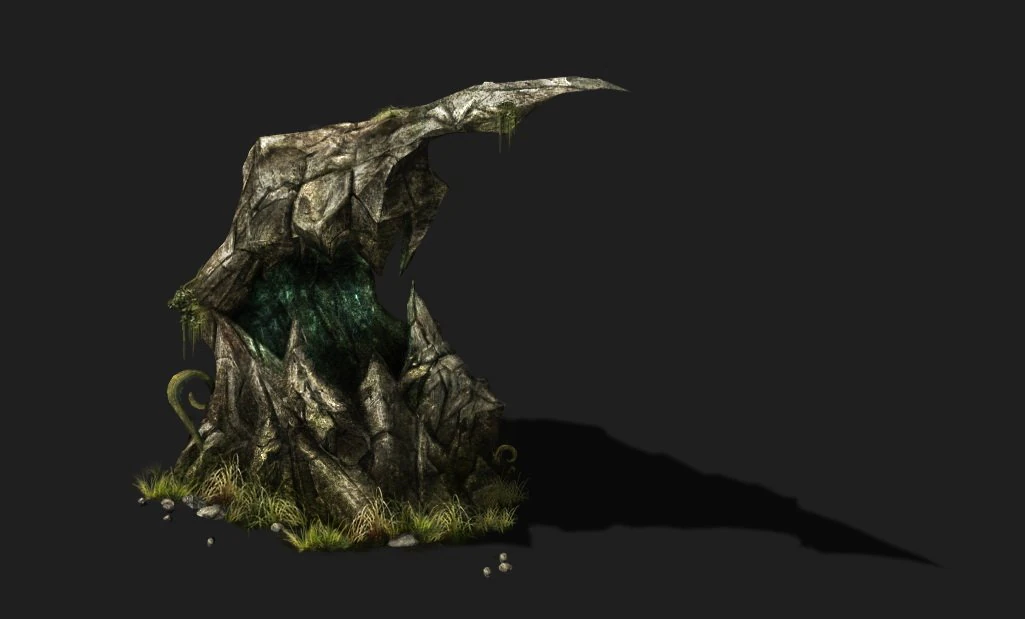 game models - poison valley scene - poison stone t 3D Model .c4d .max .obj .3ds .fbx .stl .blend 