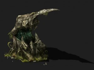 spelmodellen - gifvallei scène - gifsteen t 3D Model