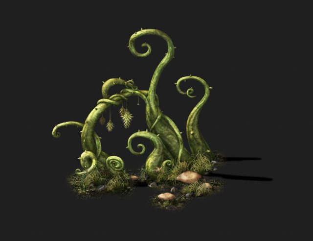 game models - poison valley scene - poisonous plan 3D Model .c4d .max .obj .3ds .fbx .stl .blend 