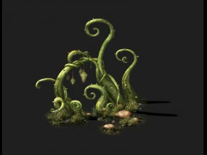 oyun modelleri - zehirli vadi sahnesi - zehirli plan 3D Model