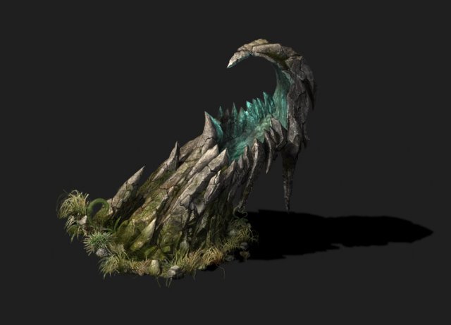 game models - poison valley scene - teeth protrudi 3D Model .c4d .max .obj .3ds .fbx .stl .blend 