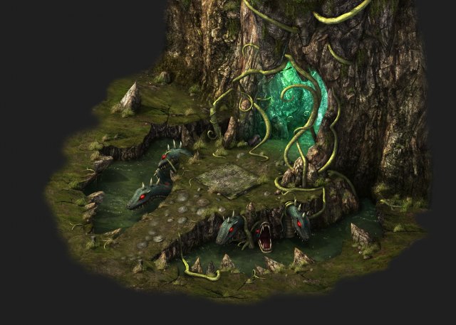 game models - poison valley scene - viper the guar 3D 모델 .c4d .max .obj .3ds .fbx .stl .blend 