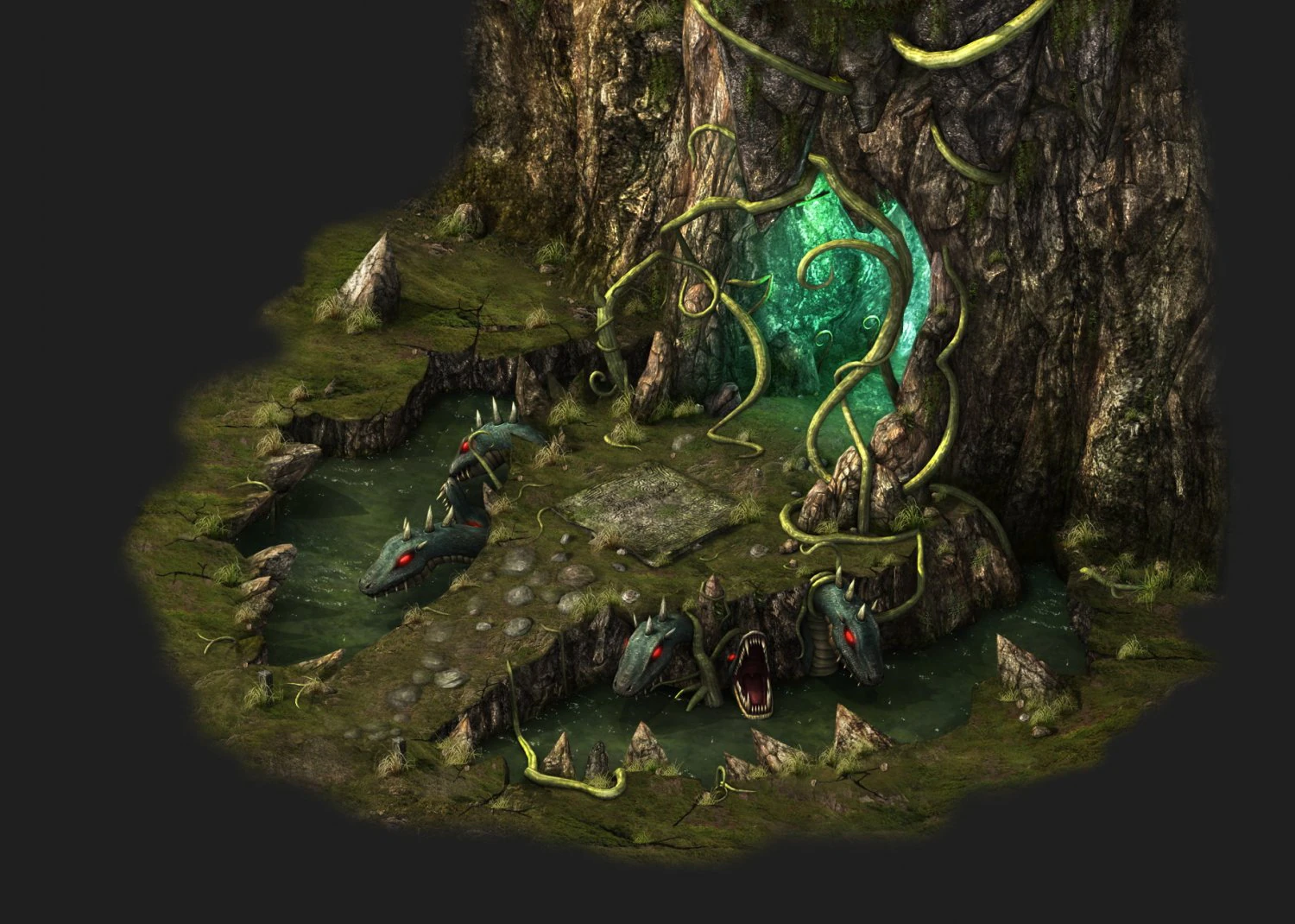 game models - poison valley scene - viper the guar 3D Model .c4d .max .obj .3ds .fbx .stl .blend 