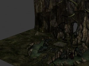 game models - poison valley scene - viper the guar 3D Model