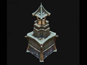 games models arena ice patches - small lighthouse 3D Model