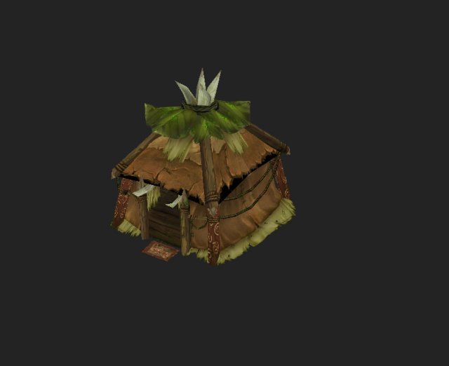 model arena game jungle area - tent 02 01 3D Модель .c4d .max .obj .3ds .fbx .stl .blend 