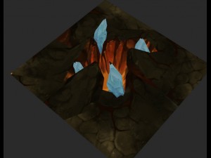 model test area arena game - dungeon entrance 01 3D Model