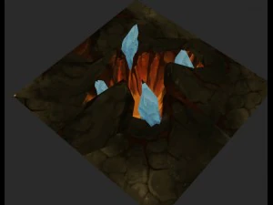 Juego de arena del &aacute;rea de prueba modelo - entrada a la mazmorra 01 Modelo 3D