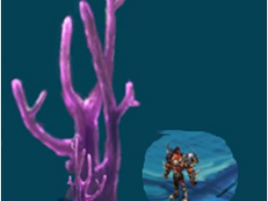 seabed arena game model plant 01 Modelo 3D