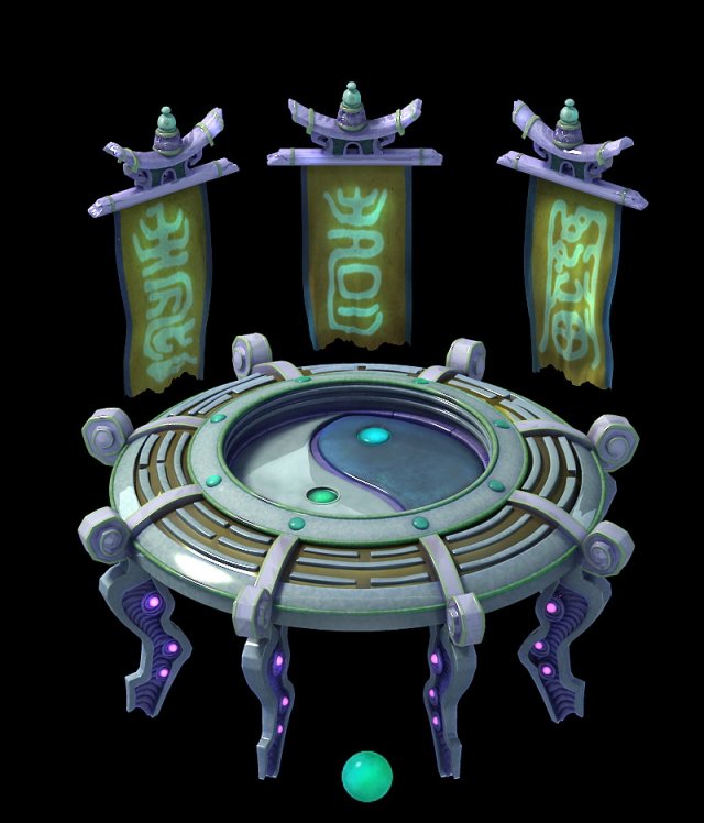 game model - gossip too empty altar mirror 3D 模型 .c4d .max .obj .3ds .fbx .stl .blend