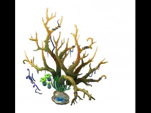 game model - variation of the celestial coral 01 3D Model