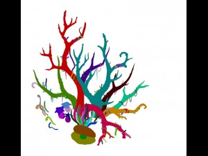 game model - variation of the celestial coral 01 3D Model