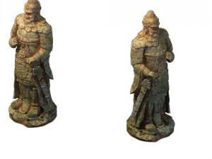 game model - terracotta warriors general statue 3D Model