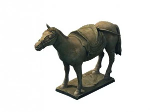 modelo de juego - guerreros y caballos de terracota Modelo 3D